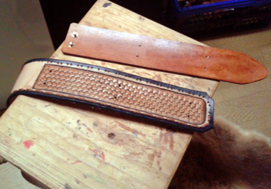 Guitar Strap with leather carving