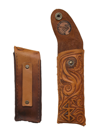 knife case with floral ornament